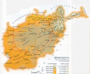map of Afghanistan: source WR