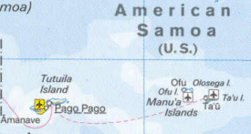 map of American Samoa