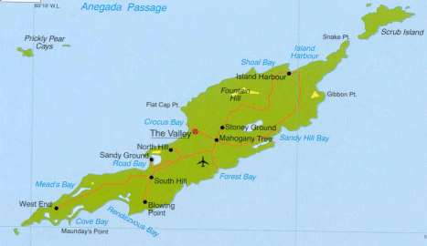 map of Anguilla