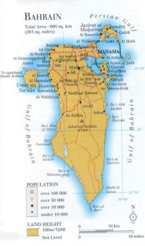 map of Bahrain; source WR