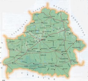 map of Belarus; source WR