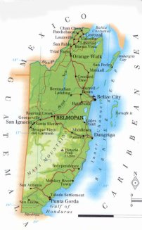 map of Belize; source WR
