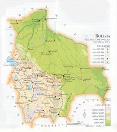 map of Bolivia; source WR