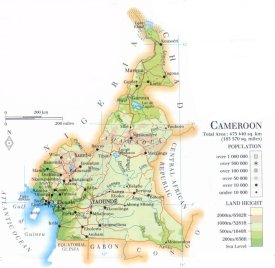 map of Cameroon; source: WR