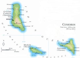 map of the Comoros; source: WR