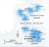 map of Cook Islands