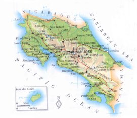 map of Costa Rica; source: WR