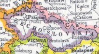 map of  Czechoslovakia