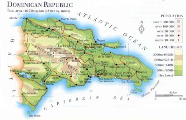 map of the Dominican Republic; source: WR