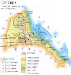 map of  Eritrea; source: WR