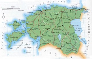 map of Estonia; source: WR
