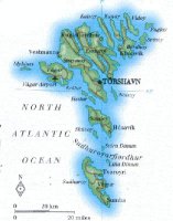 map of the F&aelig;roer Islands
