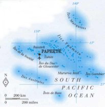 map of French Polynesia