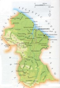 map of Guyana; source: WR