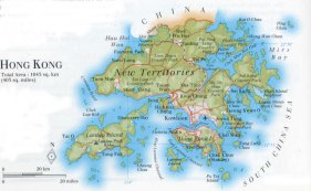 map of Hong Kong
