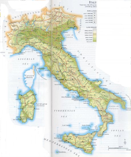 map of Italy; source: WR