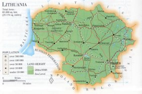 map of Lithuania; source: WR