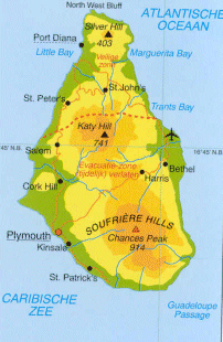 map of Montserrat