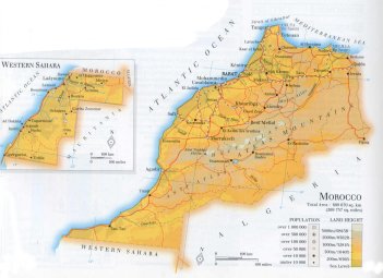 map of Morocco; source: WR