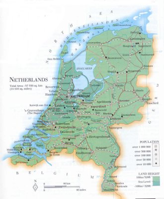 map of the Netherlands; source: WR