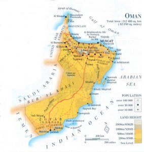 Oman Country Map