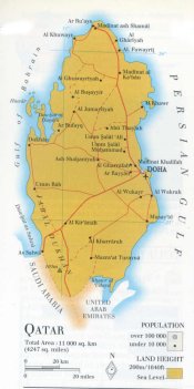 map of Qatar; source: WR