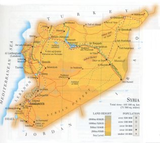 map of Syria; source WR