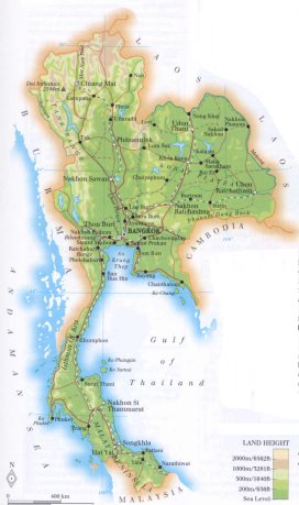map of Thailand; source WR
