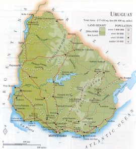 map of Uruguay; source WR