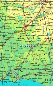 map of Alabama