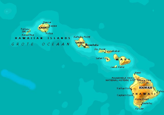 map of Hawai'i