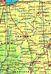 map of Indiana