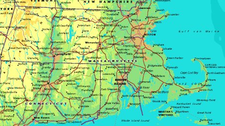 map of Massachusetts