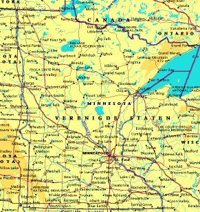 map of Minnesota