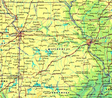 map of Missouri