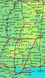 map of Mississippi