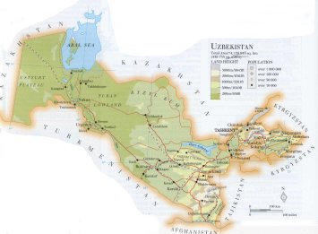 map of Uzbekistan; source WR