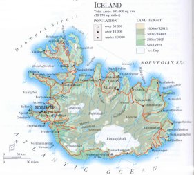 map of Iceland; source: WR