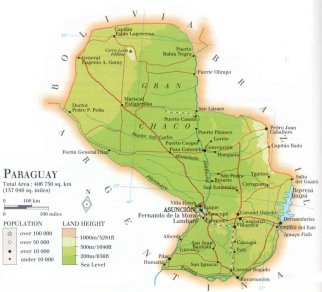 map of Paraguay; source: WR