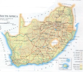 map of South Africa; source WR